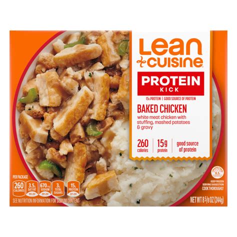 Lean Cuisine Frozen Meal Maple Bourbon Chicken Protein Kick Microwave