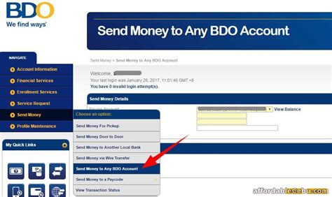 Click 'select account or recipient' to. What's the Maximum Fund Transfer Amount in BDO Online ...