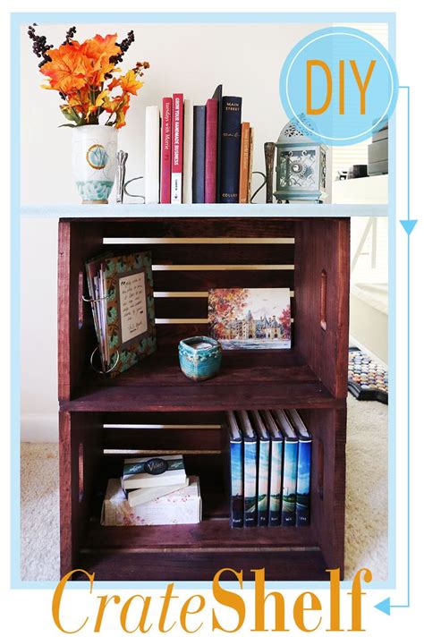 Diy Crate Bookshelf Bookshelves Diy Crate Bookshelf Home Diy
