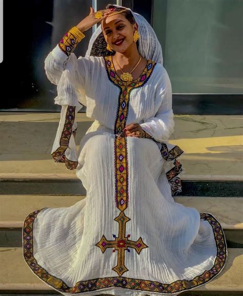 Ethiopian Traditional Ethiopian Dress Habesha Dress Eritrean Dress