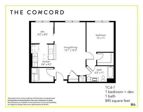 2 Bedroom Apartment Floor Plans With Dimensions Luxury Two Bedroom