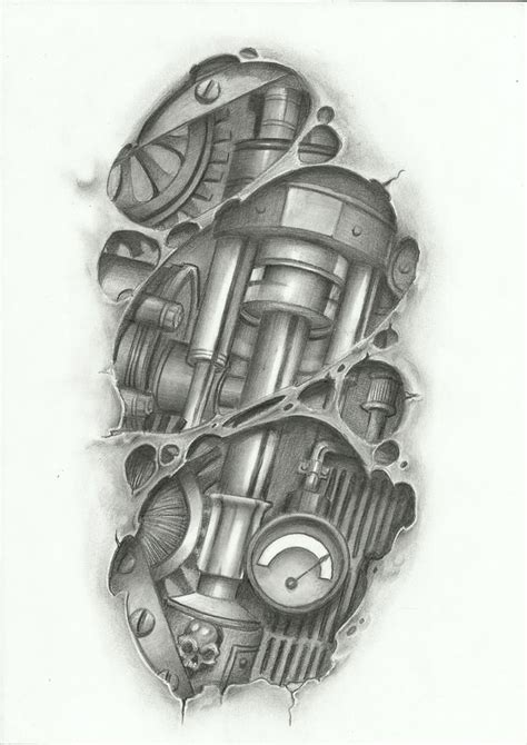 Update More Than 77 Cyborg Biomechanical Tattoo Drawing In Cdgdbentre