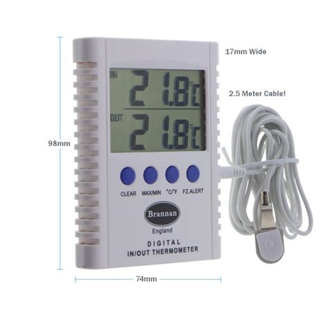 Max Min Indoor And Outdoor Thermometer Brannan