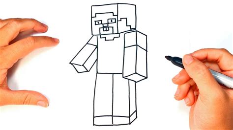 How To Draw Steve Of Minecraft Youtube