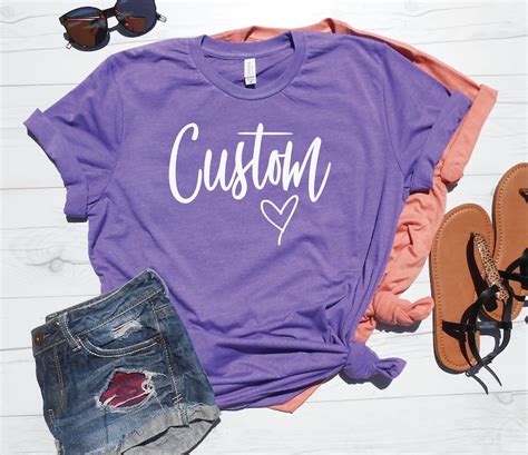 Custom Shirt Custom Shirts Custom T Shirt Personalized Etsy Uk