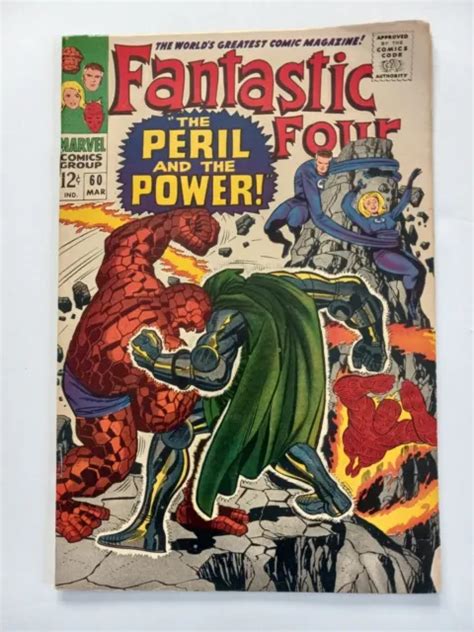 Fantastic Four 60 Mars 1967 Marvel Dr Doom Silver Surfer The