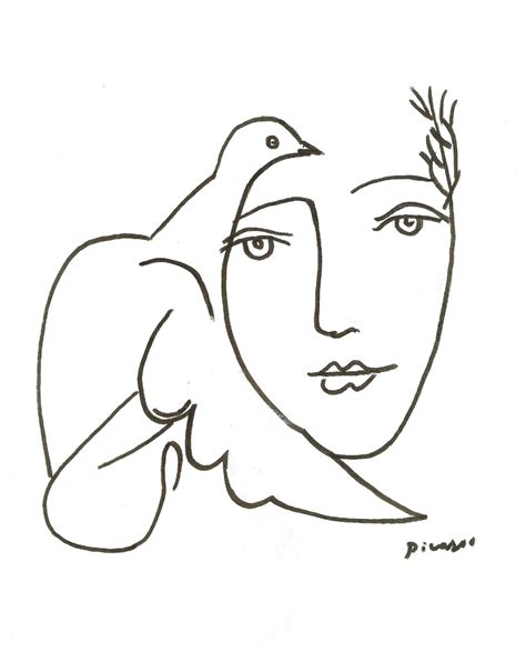 Picasso Line Drawings Picasso Wall Art Picasso Printable Wall Decor