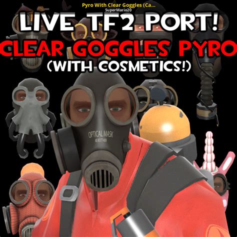Pyro With Clear Goggles Casual Compatible Team Fortress 2 Mods