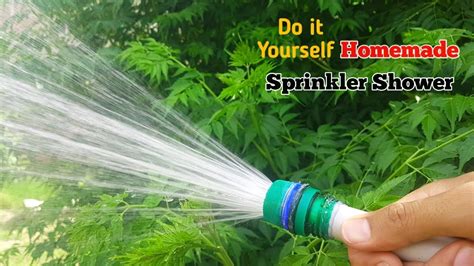 How To Make Cheap Garden Sprinkler Shower With Plastic Bottle Cap Youtube