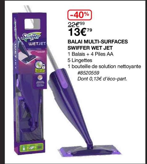 Vous cherchez un produit capable de nettoyer toutes vos surfaces ? Offre Balai Multi Surfaces Swiffer Wet Jet chez Costco