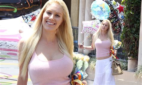 If i die at the right time, i will marry his son. Heidi Montag squeezes her ample bosom into tight sweater ...