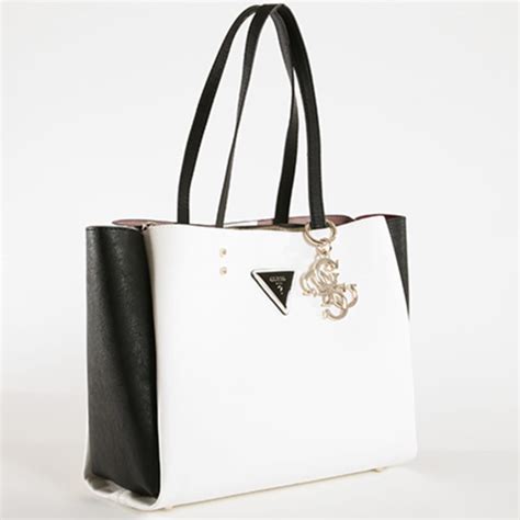 ✔ livraison et retour gratuits* ✔ choix parmi plus de nombreux articles de mode. Guess - Sac A Main Femme VG664023 Blanc Noir ...