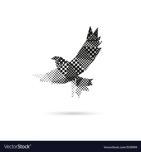 Bird Abstract Isolated Royalty Free Vector Image