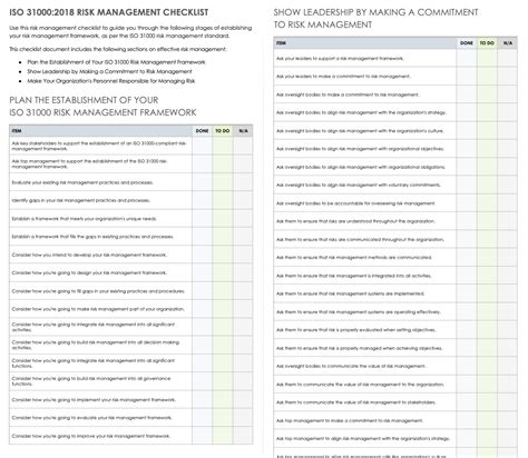 The risk register is essential to the successful management of risk. ISO 31000 Checklists, Registers & Templates | Smartsheet