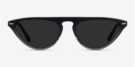 Satellite Cat Eye Clear Gray Frame Sunglasses For Women Eyebuydirect