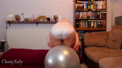 Bbw Topless Bouncing On Exercise Ball In White Satin Panties Mp4 320x176 Classykatys Clip