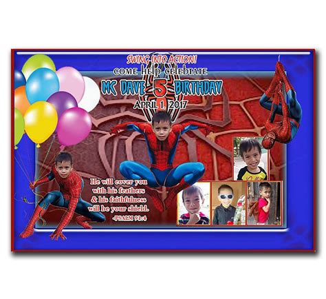 Spiderman Birthday Background