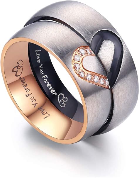 Lavumo Matching Promise Rings For Couples Love You Forever Wedding