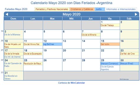 8 festivos estatales no sustituibles. Calendario Mayo 2020 Para Imprimir