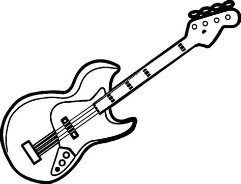 Electric Guitar Coloring Page At Free Printable