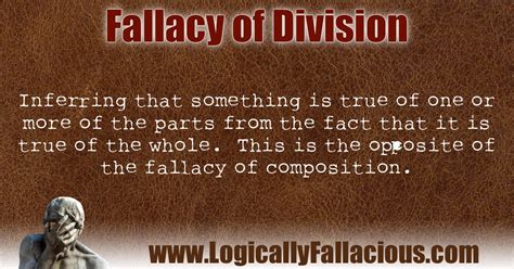 Fallacy Of Division