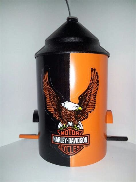 Harley davidson going to the birds. Custom Harley Davidson Bird Feeder | Custom harleys ...