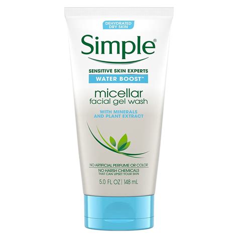 Simple Water Boost Micellar Facial Gel Wash Walgreens