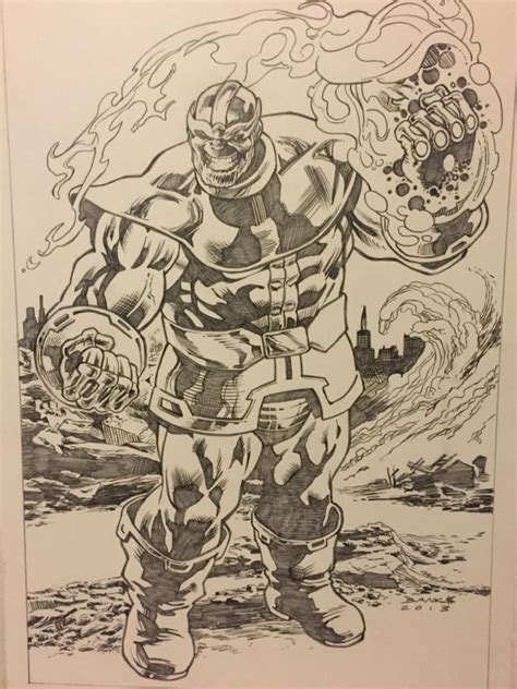Thanos By Darryl Banks In Douglas Smiths Thanos Commissions Comic Art