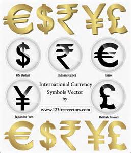 International Currency Symbols By 123freevectors On Deviantart