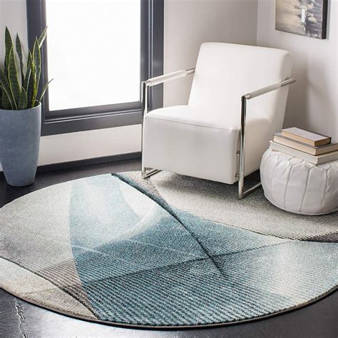 Safavieh Hollywood Collection Hlw715d Grey And Teal Mid Century Modern