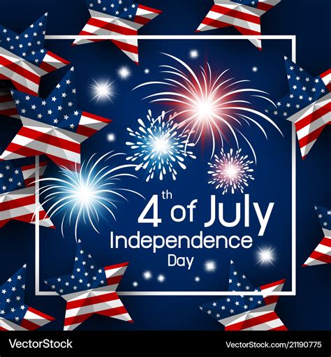 Usa 4th Of July Happy Independence Day Royalty Free Vector