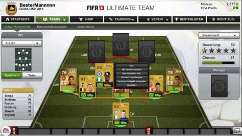 Fifa 13 Ultimate Team Squad Builder Bpl 10 K Youtube