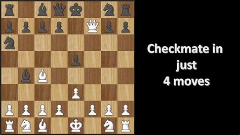 The Best Opening Move Checkmate In Four Moves Youtube