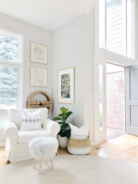 On the left of the door is wheat bread by behr and on the right is a popular greige color called revere pewter from benjamin moore color matched in behr paint. Home Bunch Interior Design Ideas