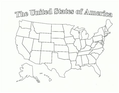 Blank Us Map With State Outlines Printable Printable Us Maps For
