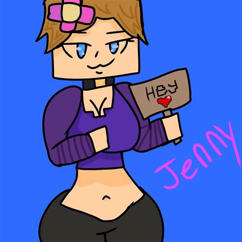 Jenny Mod Jenny Sign Hey Fanart Minecraft Fan Art 45293356 Fanpop