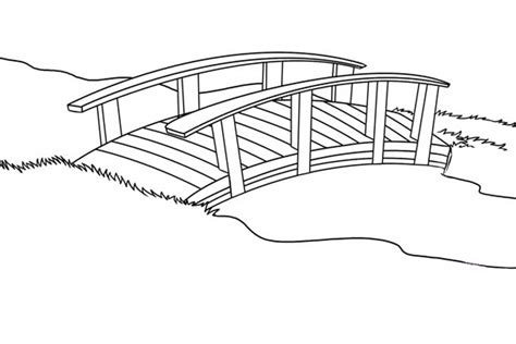 Bridge Drawing Easy Simple Golden Gate And Step By Step