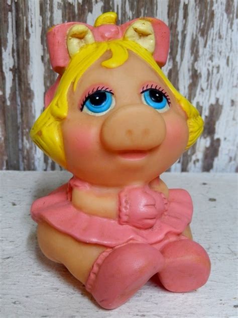 Ct 150811 24 Baby Miss Piggy 80s Soft Vinyl Doll Jacks Mart