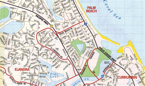 Palm Beach Map Gold Coast Accommodation