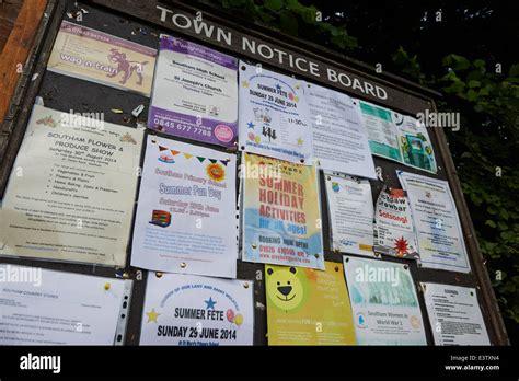 Public Notice Board Hi Res Stock Photography And Images Alamy