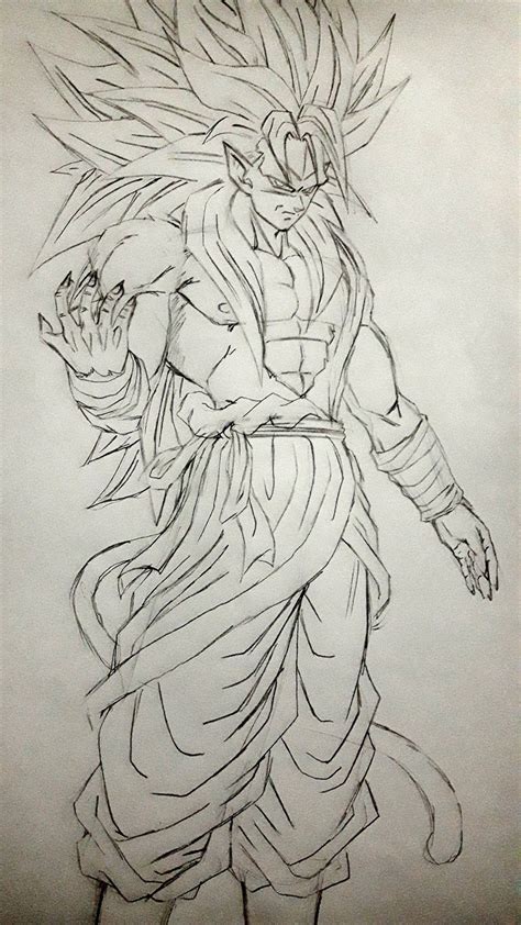 Desenhos para pintar de dragon ball z super sayajin preto e branco e imprimir. Dessin : Son Gokū (Kakarotto) Super Saiyajin Evil ...