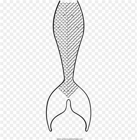 Free Mermaid Tail Coloring Pages Simple Mermaid Drawing Tail Coloring