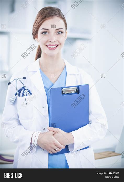 smiling female doctor image and photo free trial bigstock