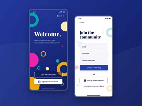 Download The Sign Up Screens Free Ui Design Freebiefy