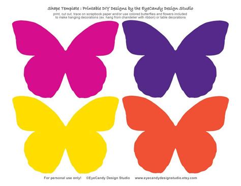 Printable Butterfly And Flower Templates By Eyecandydesignstudio 550