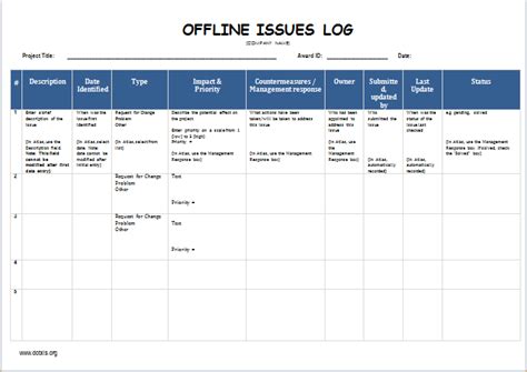 caption id=attachment_132875 align=aligncenter width=1024 issue tracking is critical in project management/caption. Issue Log Templates | 6+ Free Word, Excel & PDF Formats