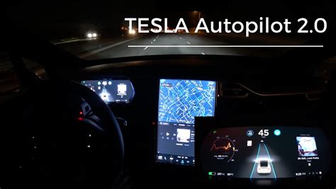 Tesla Model X Autopilot 20 Build 1732 Night Youtube