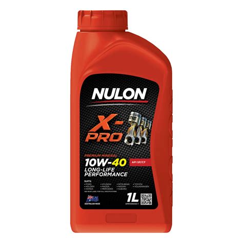 Nulon X Pro 10w 40 Long Life Performance 1 Litre Supercheap Auto