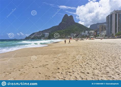 rio de janeiro ipanema beach view brazil south america editorial image image of morro dois