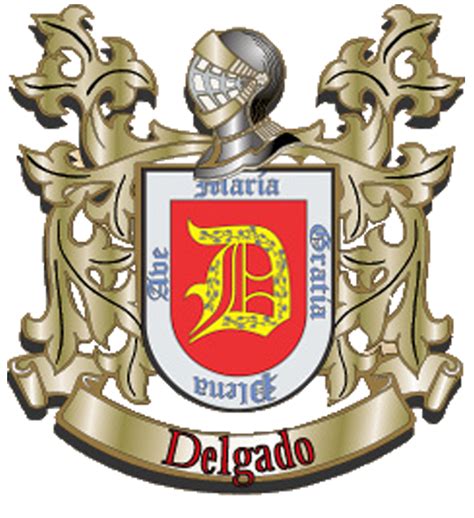 Apellido Delgado Heraldry Coat Of Arms Patches Quick Abs Workout